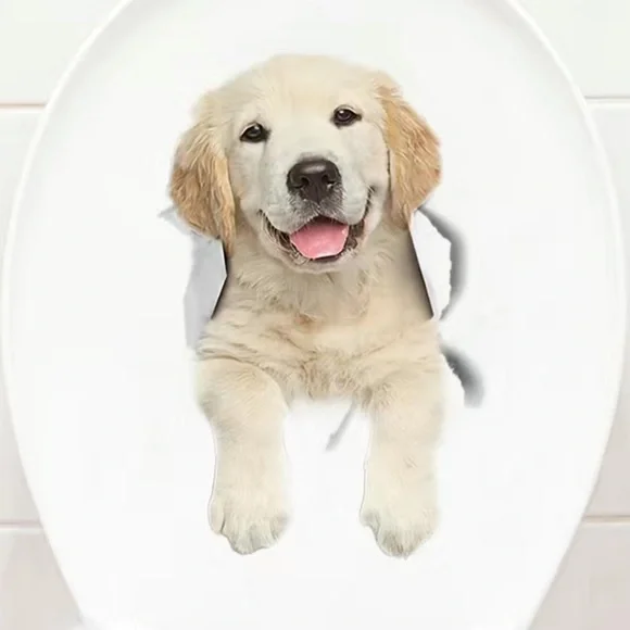 Large vinyl puppy dog sticker - Picture 4 of 5